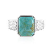 Anello in argento con Turchese Kingman Mohave Blu