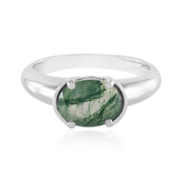 Anello in argento con Agata Muschiata