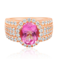 Anello in argento con Topazio Rosa