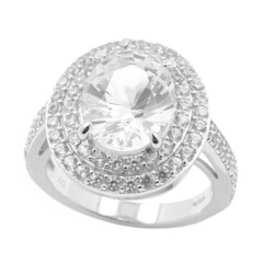 Anello in argento con Danburite