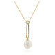 Collana in argento con Perla d'Acqua Dolce Bianca