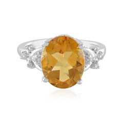 Anello in argento con Citrino