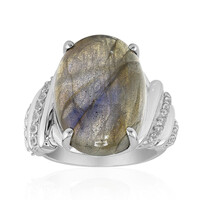 Anello in argento con Labradorite