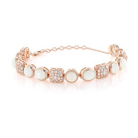 Bracciale in argento con Pietra di Luna Bianca (KM by Juwelo)