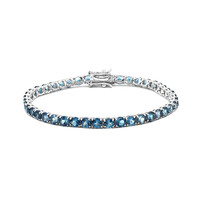 Bracciale in argento con Topazio Blu Londra