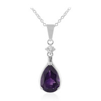 Collana in argento con Ametista Zambiana