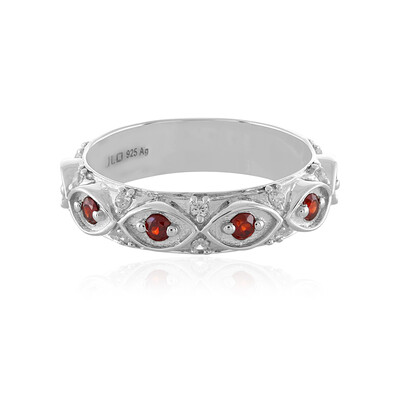 Anello in argento con Zircone Mogano