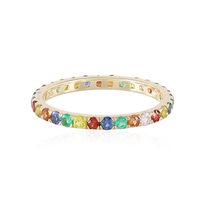 Anello in oro con Zaffiro Fancy