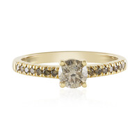 Anello in oro con Diamante Cioccolato I3