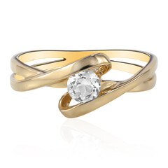 Anello in argento con Topazio Bianco