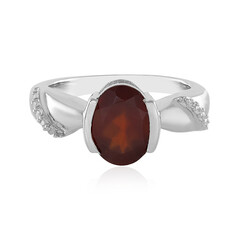 Anello in argento con Granato Essonite