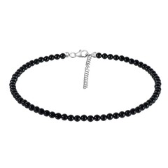 Collana in argento con Tormalina Nera