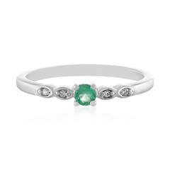 Anello in argento con Smeraldo Etiope