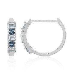 Orecchini in argento con Topazio Blu Cielo