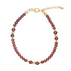 Bracciale in argento con Granato Essonite