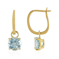 Orecchini in argento con Topazio Blu Cielo