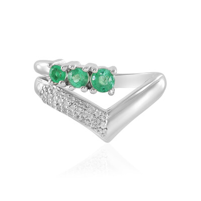 Anello in argento con Smeraldo Etiope
