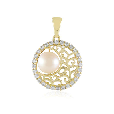 Ciondolo in oro con Perla d'Acqua Dolce Bianca (Ornaments by de Melo)