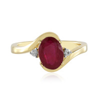 Anello in argento con Rubino del Madagascar