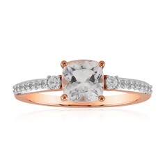 Anello in oro con Danburite Rosa del Messico