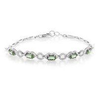 Bracciale in argento con Apatite Cromo