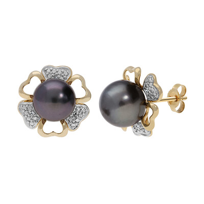 Orecchini in oro con Perle Tahitiane