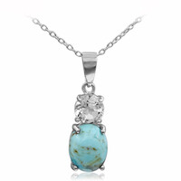 Collana in argento con Turchese