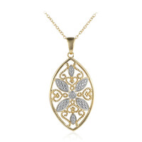 Collana in argento con Diamante I3 (I)