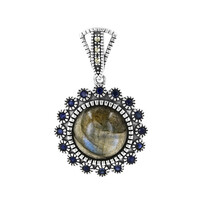 Ciondolo in argento con Labradorite