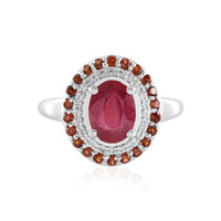 Anello in argento con Rubino del Madagascar