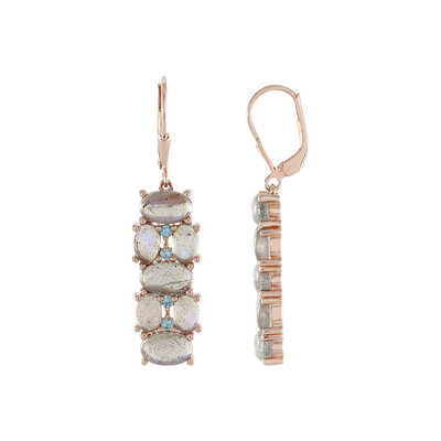 Orecchini in argento con Labradorite Blu Maniry (KM by Juwelo)