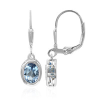 Orecchini in argento con Topazio Mistico Azzurro