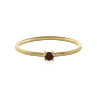 Anello in oro con Diamante Rosso I2