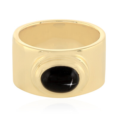 Anello in argento con Diopside Stellato d'India