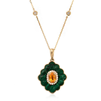 Collana in oro con Granato Mandarino (CIRARI)