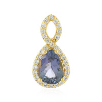 Ciondolo in argento con Tanzanite (non riscaldata)