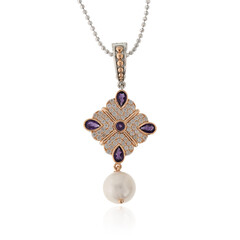Collana in argento con Perla di Acqua Dolce (Dallas Prince Designs)