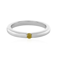 Anello in argento con Diamante Giallo I3