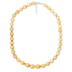 Collana in argento con Perla Dorata dei Mari del Sud (TPC)