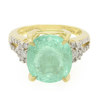 Anello in oro con Tormalina Paraiba Nigeriana (AMAYANI)
