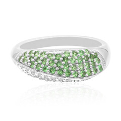 Anello in argento con Tsavorite