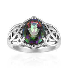 Anello in argento con Quarzo Mistico Verde