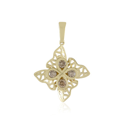 Ciondolo in oro con Diamante Champagne I2 (Ornaments by de Melo)