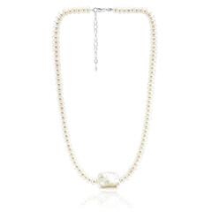 Collana in argento con Perla Keshi (TPC)