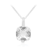 Collana in argento con Topazio Bianco