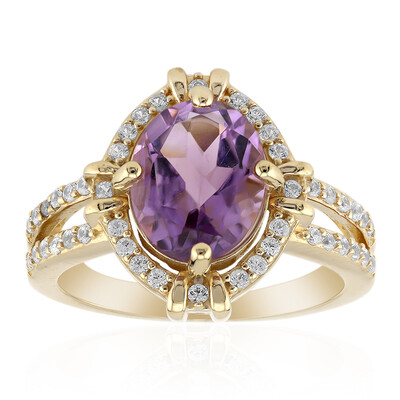 Anello in argento con Ametista Boliviana