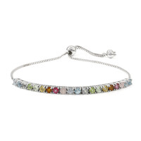 Bracciale in argento con Topazio Blu Svizzero