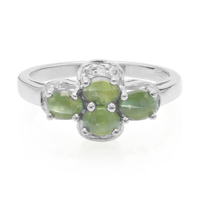 Anello in argento con Alessandrite Occhio di Gatto