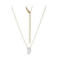 Collana in argento con Quarzo Bianco