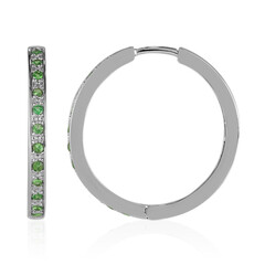 Orecchini in argento con Tsavorite